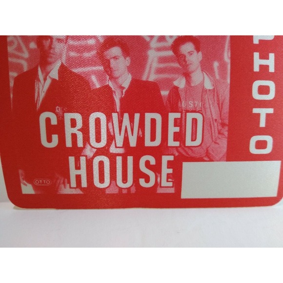 Crowded House 1986 Vintage Backstage Pass Original New Wave Pop Music Split Enz - Picture 4 of 4